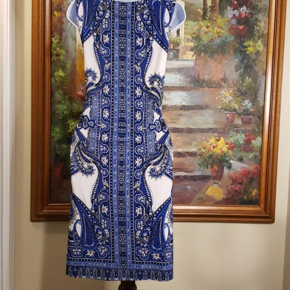 INC sleeveless Dress, Knee Length, gorgeous patten - Picture 6 of 9